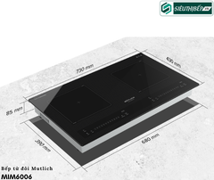 Bếp từ đôi Mutlich MIM 6006 nhập Malaysia chính hãng