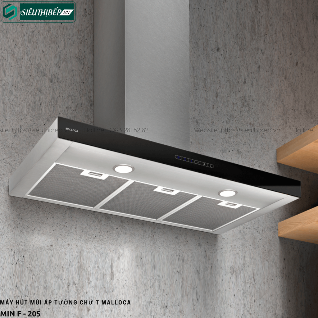 Máy hút mùi Malloca MIN F - 205 (Áp tường - Chữ T)
