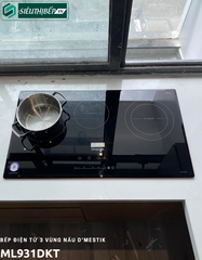 Bếp từ kết hợp điện D'mestik ML 931 DKT  (3 vùng nấu - Made in Malaysia)