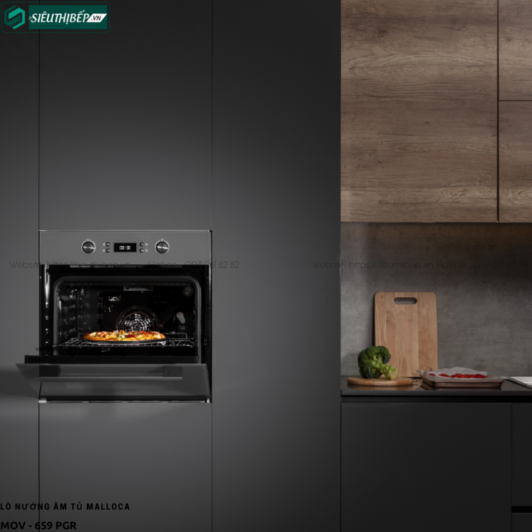 Lò nướng Malloca MOV - 659 PGR (65 Lít - Âm tủ)