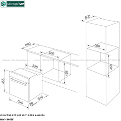 Lò kết hợpMalloca MW - 944TF (Lò nướng kết hợp vi sóng - 44 Lít)