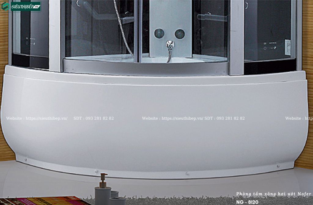 Phòng tắm xông hơi ướt Nofer NG – 8120 (Công nghệ Châu Âu)