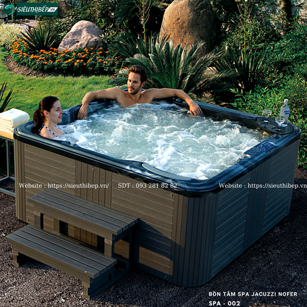 Bồn tắm Spa Jacuzzi Nofer SPA - 002 (Công nghệ Châu Âu)