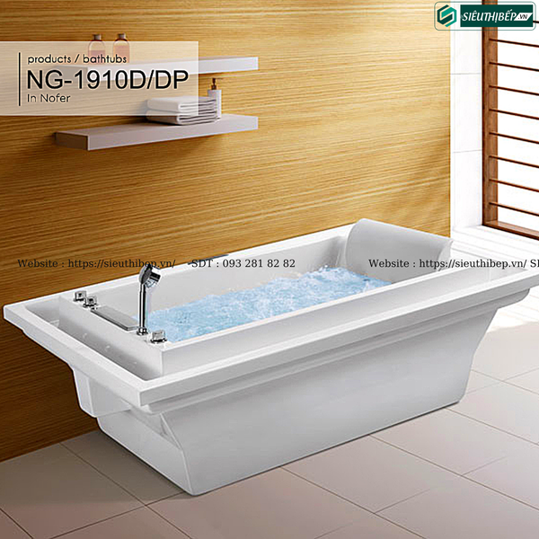 Bồn tắm massage Nofer NG - 1910D / NG - 1910DP (Công nghệ Châu Âu)