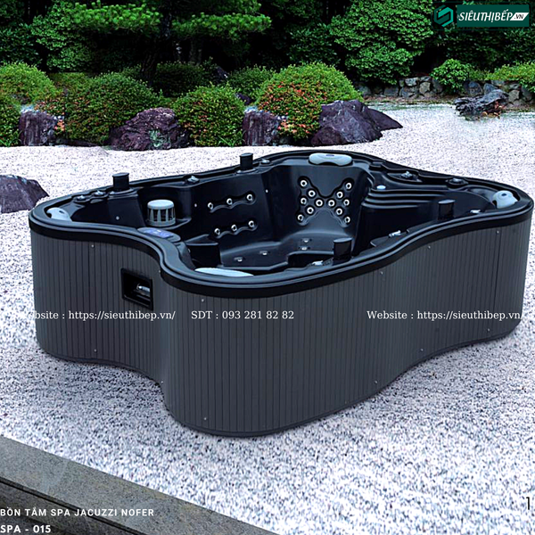 Bồn tắm Spa Jacuzzi Nofer SPA - 015 (Công nghệ Châu Âu)