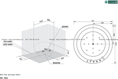 Bồn tắm massage Nofer PM - 1005 (Công nghệ Châu Âu)