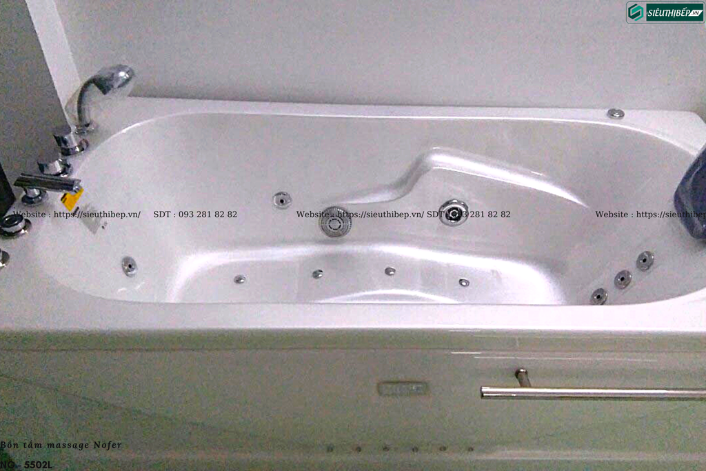 Bồn tắm massage Nofer NG - 5502L (Công nghệ Châu Âu)