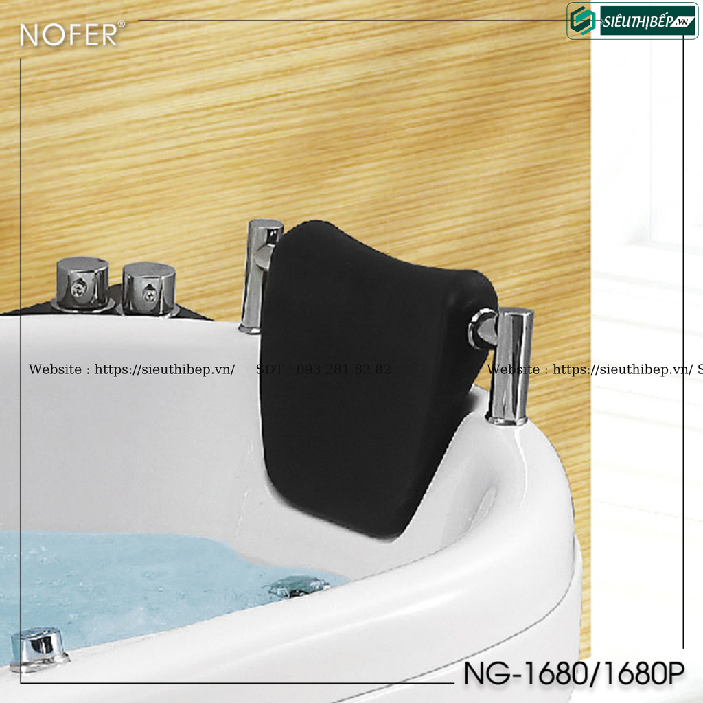 Bồn tắm massage Nofer NG - 1680 / NG - 1680P (Công nghệ Châu Âu)