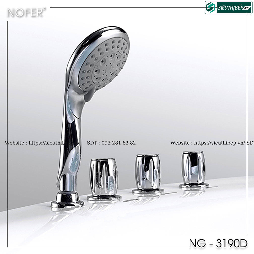 Bồn tắm massage Nofer NG - 3190D (Công nghệ Châu Âu)