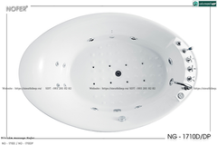 Bồn tắm massage Nofer NG - 1710D / NG - 1710DP (Công nghệ Châu Âu)