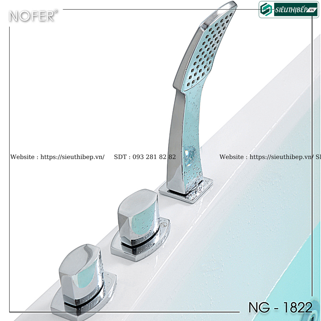 Bồn tắm massage Nofer NG - 1822 (Công nghệ Châu Âu)