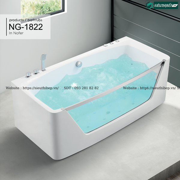 Bồn tắm massage Nofer NG - 1822 (Công nghệ Châu Âu)