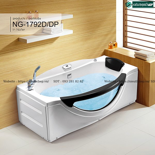 Bồn tắm massage Nofer NG - 1792D / NG - 1792DP (Công nghệ Châu Âu)