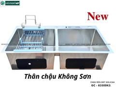 Chậu rửa bát Golicaa GC - 8350DKS (Inox 304 - 2 Hộc Đều)