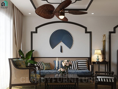 Thiết kế nội thất chung cư GREEN PEARL - Phong cách Indochine (Đông Dương)