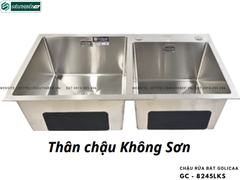 Chậu rửa bát Golicaa GC - 8245LKS (Inox 304 - 2 Hộc Lệch)