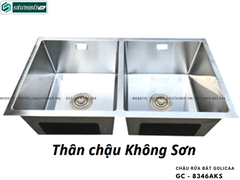 Chậu rửa bát Golicaa GC - 8346AKS (Inox 304 - 2 Hộc Đều)