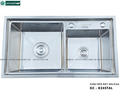 Chậu rửa bát Golicaa GC - 8245TAL (Inox 304 - 2 Hộc Lệch)