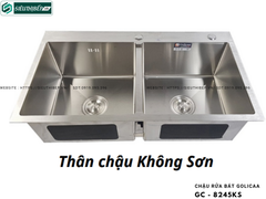 Chậu rửa bát Golicaa GC - 8245KS (Inox 304 - 2 Hộc đều)