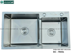 Chậu rửa bát Golicaa GC - 7843L (Inox 304 - 2 Hộc Lệch)