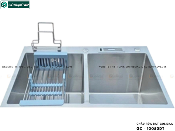 Chậu rửa bát Golicaa GC - 10050DT (Inox 304 - 2 Hộc Đều)