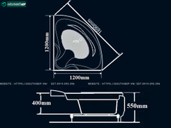 Bồn tắm Golicaa GL - 1200G1