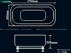 Bồn tắm massage Golicaa GL - 1785BK