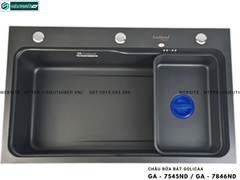 Chậu rửa bát Golicaa GA - 7545NX / GA - 7545ND / GA - 7846NX / GA - 7846ND (Inox Phủ Nano Đen / (Inox Phủ Nano Xám - 1 Hộc)