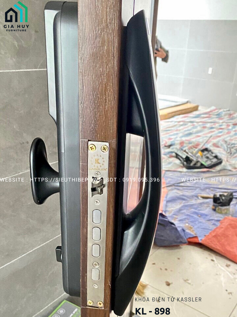 Khóa điện tử Kassler KL - 898 APP mở khóa bằng FACE ID 3D thông minh