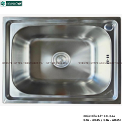 Chậu rửa bát Golicaa G1A - 5040 / G1A - 5040I / G1A - 6045 / G1A - 6045I (Inox 201 / Inox 304 - 1 Hộc)