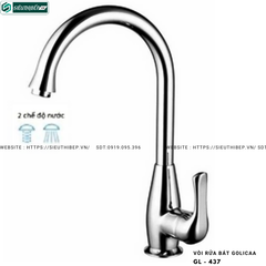 Vòi rửa bát Golicaa GL - 437 (Mạ chrome)