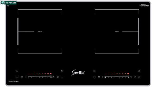 Bếp từ đôi Sevilla SV - MN06 (Inverter tiết kiệm điện - Made in Malaysia)