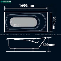 Bồn tắm Golicaa GL - 1670