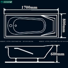 Bồn tắm Golicaa GL - 1780V3