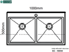 Chậu rửa bát Golicaa GC - 10050 (Inox 304 - 2 Hộc Đều)