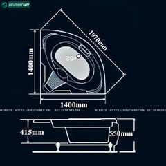 Bồn tắm Golicaa GL - 1400G3