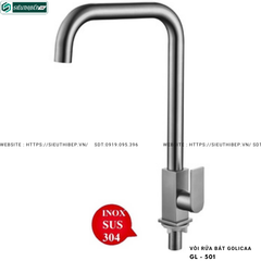 Vòi rửa bát Golicaa GL - 501 (Inox 304)