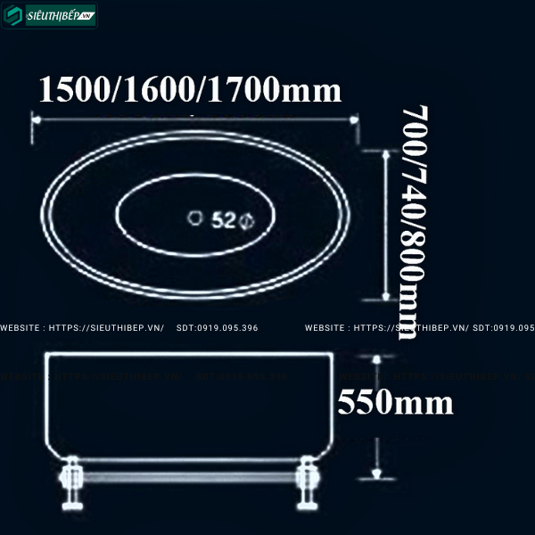 Bồn tắm Golicaa GL - 1785BK / GL - 1674V / GL - 1780V (Chất liệu ACK)