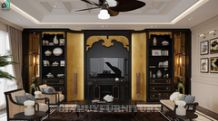 Thiết kế nội thất biệt thự ECOPARK - Phong cách Indochine Luxury