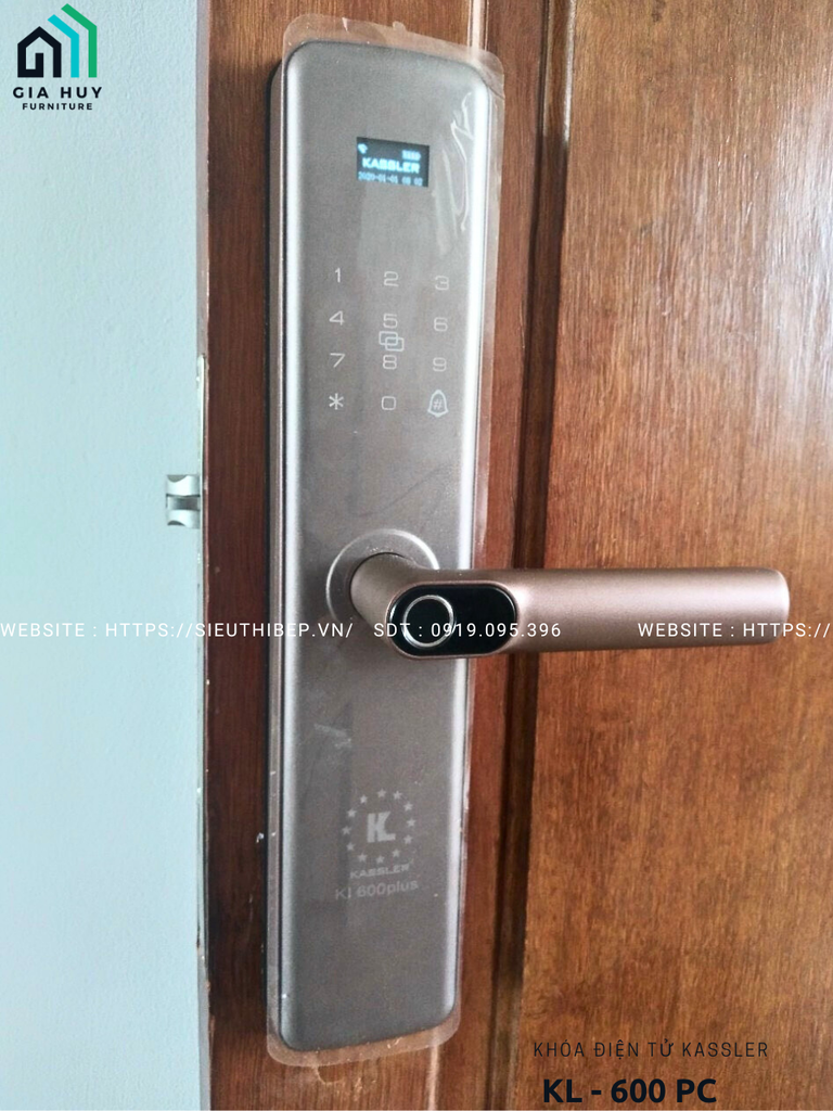 Khóa điện tử Kassler KL - 600 PC Mở khóa bằng APP điện thoại thông minh