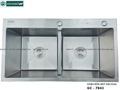 Chậu rửa bát Golicaa GC - 7843 (Inox 304 - 2 Hộc đều)