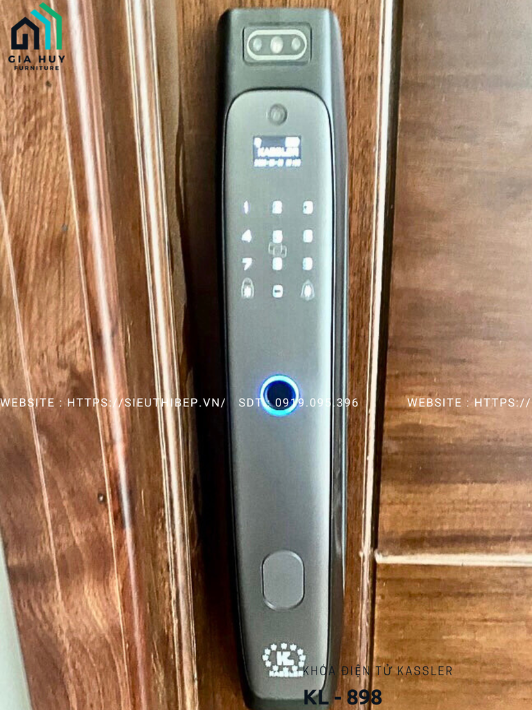 Khóa điện tử Kassler KL - 898 APP mở khóa bằng FACE ID 3D thông minh