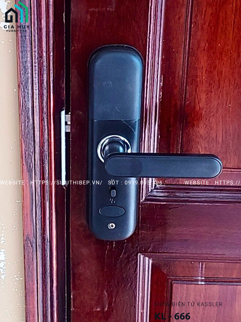 Khóa điện tử Kassler KL - 666 mở khóa bằng APP Wifi thông minh