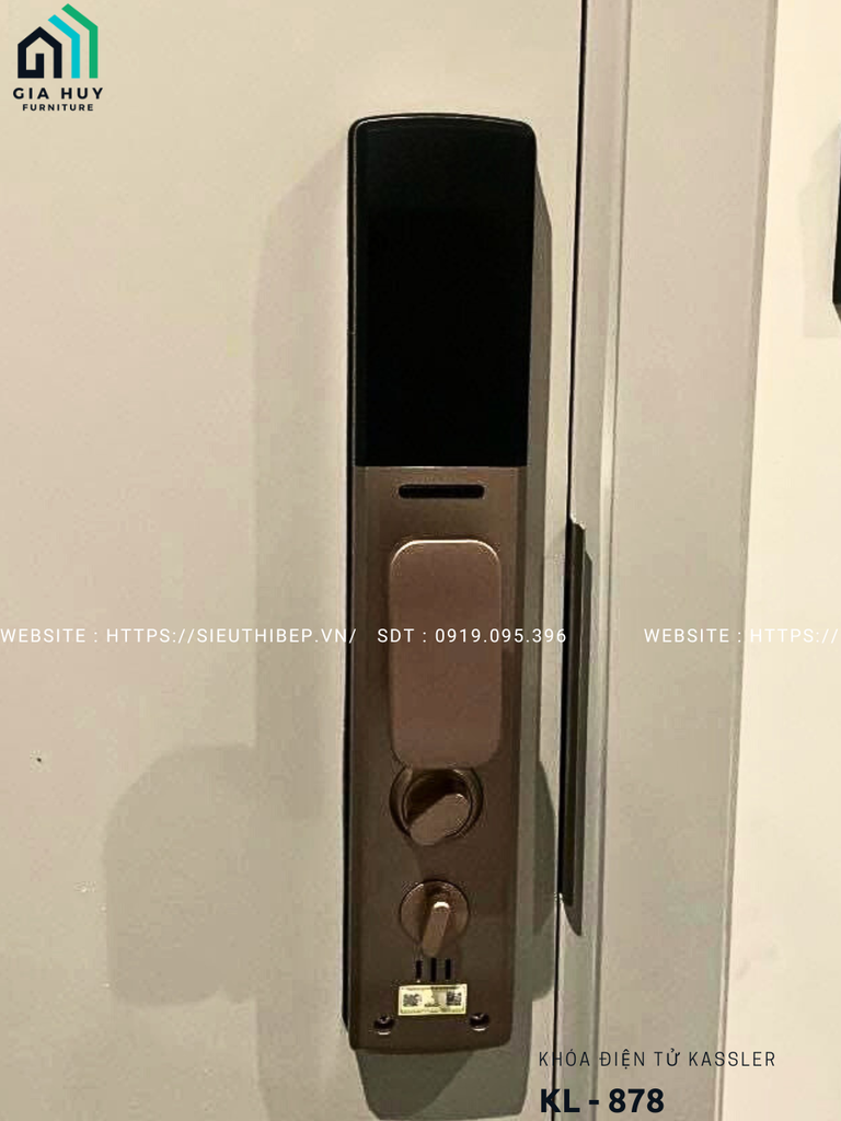 Khóa điện tử Kassler KL - 878 mở khóa bằng APP điện thoại thông minh