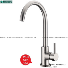 Vòi rửa bát Golicaa GL - 420 (Inox 304)