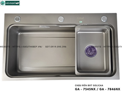 Chậu rửa bát Golicaa GA - 7545NX / GA - 7545ND / GA - 7846NX / GA - 7846ND (Inox Phủ Nano Đen / (Inox Phủ Nano Xám - 1 Hộc)
