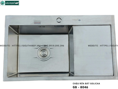 Chậu rửa bát Golicaa GB - 8046 (Inox 304 - 1 Hộc 1 Bàn Chờ)