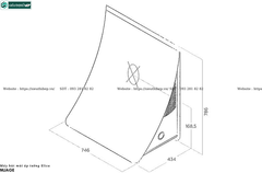 Máy hút mùi Elica NUAGE (Áp tường - Kính trượt đặc biệt)