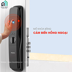 Khóa điện tử Philips DDL702E - 5HWS (32 ký tự mã số ảo)
