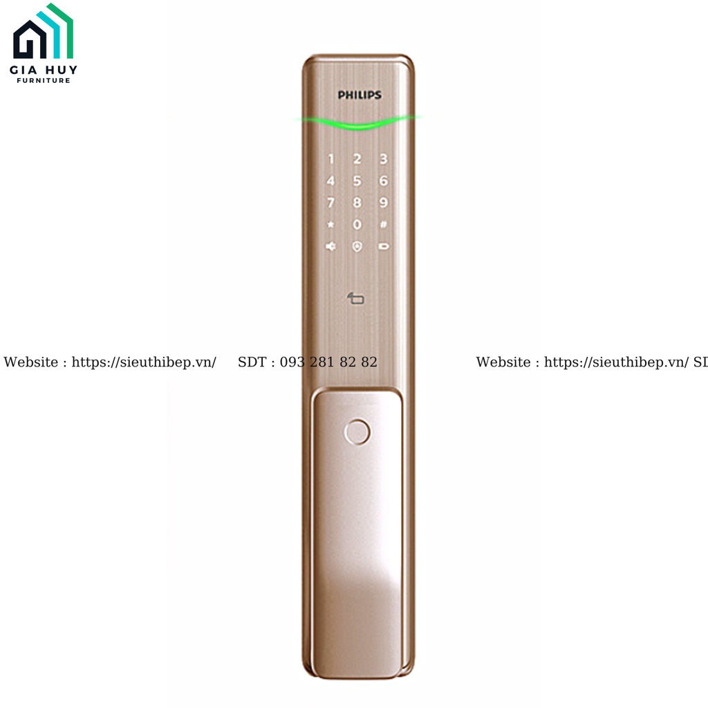 Khóa điện tử Philips Alpha-5 (Mở khóa bằng Bluetooth thông minh)